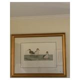 LAUREN EVANS 34X35 FRAMED PICTURE OF SAND PIPERS