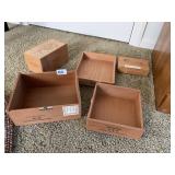 ASSORTED CIGAR BOXES