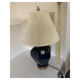 DEEP BLUE LAMP W/ SHADE