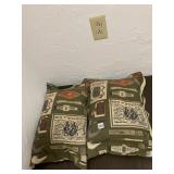 CIGAR MOTIF PILLOWS DOWN FILLED