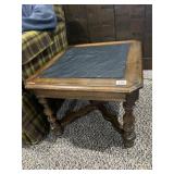 MCM SLATE INSET SIDE TABLE 2 DOOR 21H 23D
