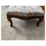 WOOD UPHOLSTERED OTTOMAN
