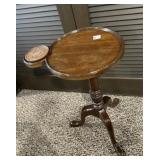 WOOD TEA TABLE WITH COASTER