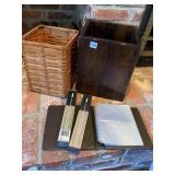 PHOTO ALBUM AND WASTE CAN