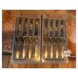 TWO PACKS STEAK KNIVES J A HENCKEL
