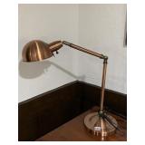 COPPER FINISH LONG NECK LAMP