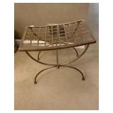 CURVED SEAT VANITY BENCH 21X13