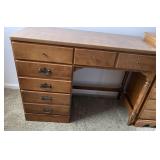 ETHAN ALLEN KNEEHOLE DESK 4 DRAWER 48X18X46