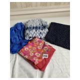 4 SCARVES 1 IS AN INFINITY ITS BLUE