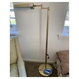BRASS FINISH FLOOR LAMP WITH REPLACEMENT BULBS