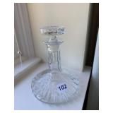 CRYSTAL GROUND BOTTOM DECANTER