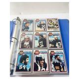 ASSORTED FOOTBALL + BASEBALL CARDS, LOT OF 60 IN