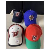 (4) WASHINGTON WILD THINGS FITTED HATS