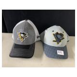 (2) PITTSBURGH PENGUINS HATS REEBOK & NEW ERA