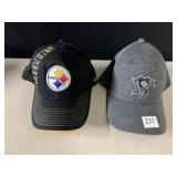 PITTSBURGH STEELERS & PENGUINS STRAP BACK HATS