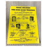 IBF LIGHTWEIGHT TITLE AUTOGRAPHED PROMO POSTER