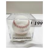 FRANCISCO LIRIANO BASEBALL AUTOGRAPHED APPEARS