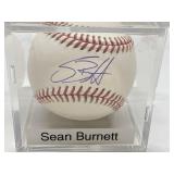 SEAN BURNETT BASEBALL AUTOGRAPHED APPEARS