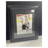 FRAMED PICTURE OF FLEURY IN GOAL ACTION SHOT