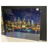 METAL PICTURE OF PITTSBURGH SKYLINE BY DANIEL E34