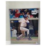 CARLOS BETRAN AUTOGRAPHED 8 X 10 IN TOP LOADER