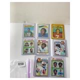 LOT OF 8 1977 & 1979 TOPPS FOOTBALL INCLUDING: