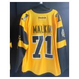 GOLD PENGUINS REEBOK JERSEY XXL MALKIN #71 WITH