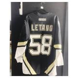BLACK PENGUINS CCM JERSEY XL LETANG #58