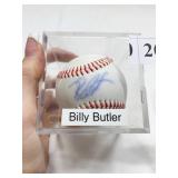 BILLY BUTLER BASEBALL AUTOGRAPHED APPEARS