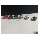 6 MINI HELMETS INCLUDING STEELERS
