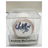 ANDREW MCCUTCHEON BASEBALL AUTOGRAPHED APPEARS