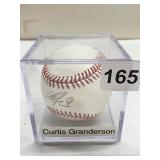 CURTIS GRANDERSON BASEBALL AUTOGRAPHED APPEARS