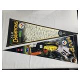 2 STEELERS PENNANTS SUPERBOWL XLIII