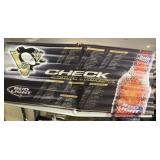 PENGUINS CHECK YOUR THIRST BANNER WITH BUD LIGHT