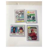 LOT OF 4 BASEBALL HALL OF FAMERS: 1979, 1980