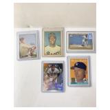 BASEBALL: 5 ASSORTED HALL OF FAMERS INC. MANTLE