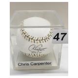 CHRIS CARPENTER AUTOGRAPHED IN CASE APPEARS