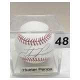HUNTER PENCE AUTOGRAPHED IN CASE APPEARS