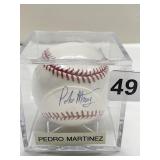 PEDRO MARTINEZ AUTOGRAPHED IN CASE APPEARS