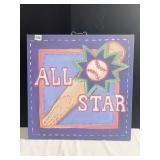 ALL STAR CANVAS HANGING PICTURE