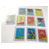 LOT OF 10 DIFFERENT 1972/73 TOPPS BASKETBALL