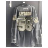 BLACK PENGUINS REEBOK JERSEY XXL LETANG #58