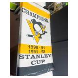 PENGUINS COMMEMORATIVE 3X5 BANNER INSIDE QUALITY
