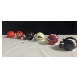 6 MINI HELMETS INCLUDING STEELERS