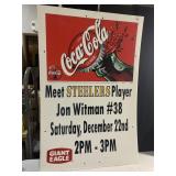 CORRUGATED PLASTIC COCA COLA SIGN FROM GIANT