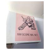 1991-92 SCORE HOCKEY SET IN PAGES AND BINDER 660