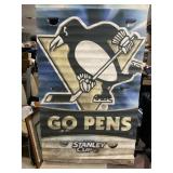 2008 STANLEY CUP PENGUINS OUTSIDE BANNER DOUBLE