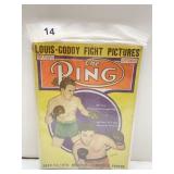 THE RING SEPT 1940 MAGAZINE APPEARS AUTOGRAPHED