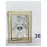 LOU THESZ AUTOGRAPHED CARD 1991 SAYS TO BOB