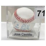 JOSE CASTILLO AUTOGRAPHED BASEBALL